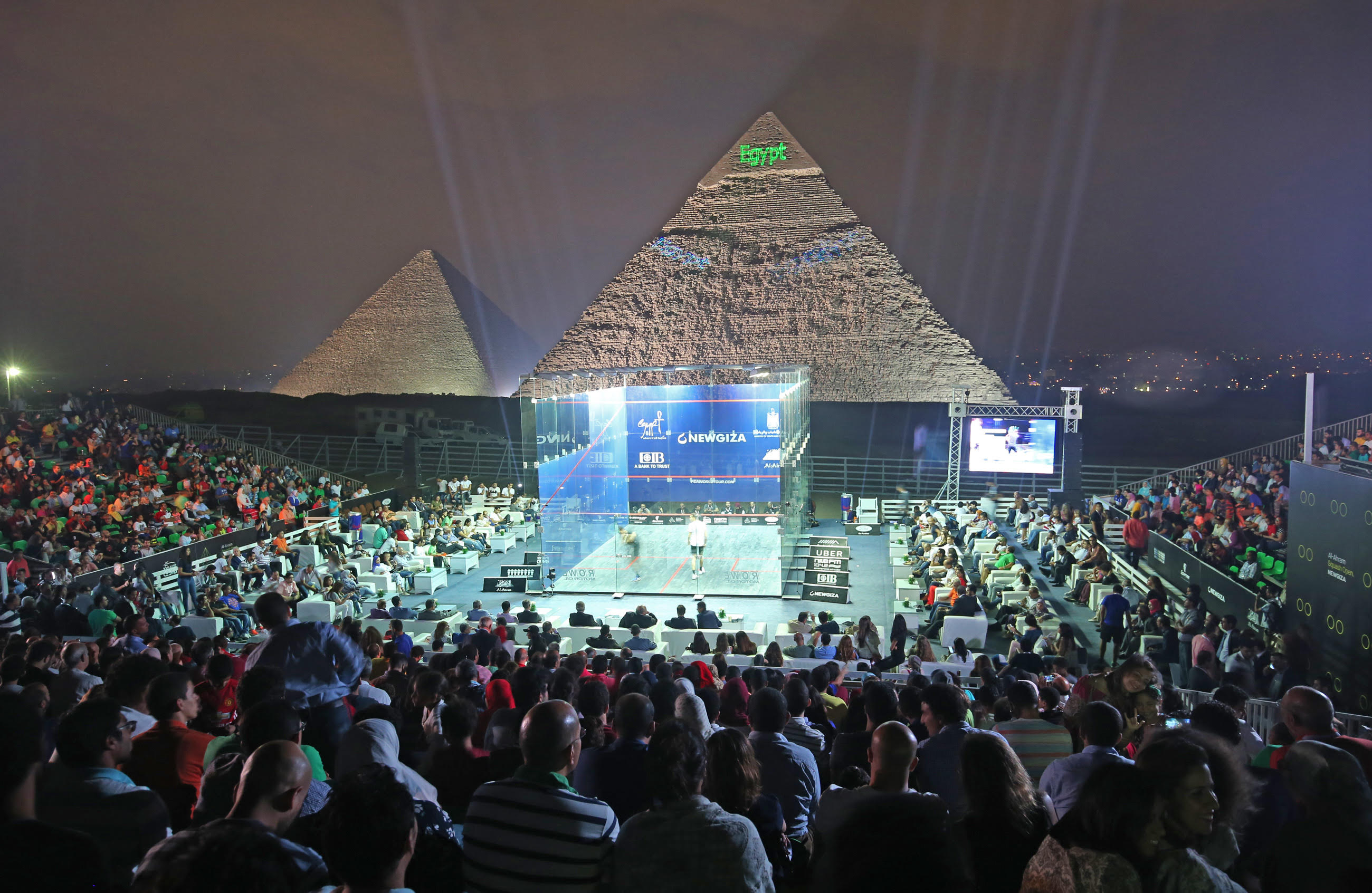 CIB is bringing the world’s biggest squash event to the Pyramids