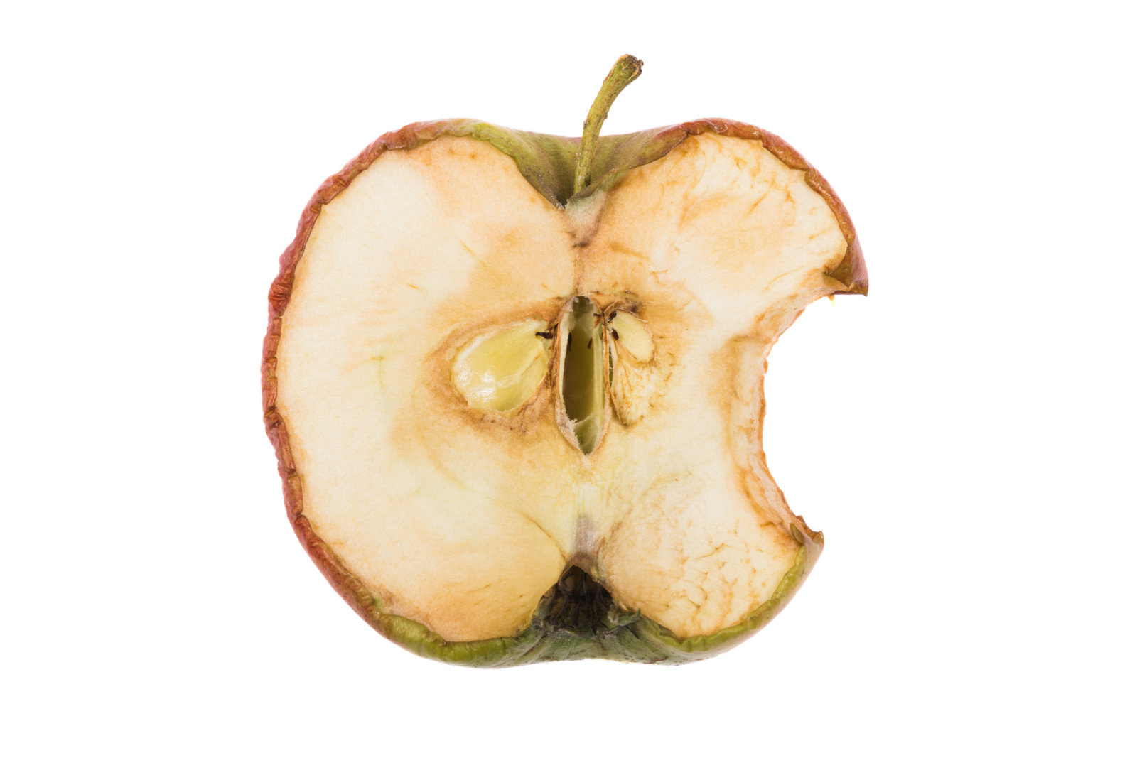 Медовое яблоко в разрезе